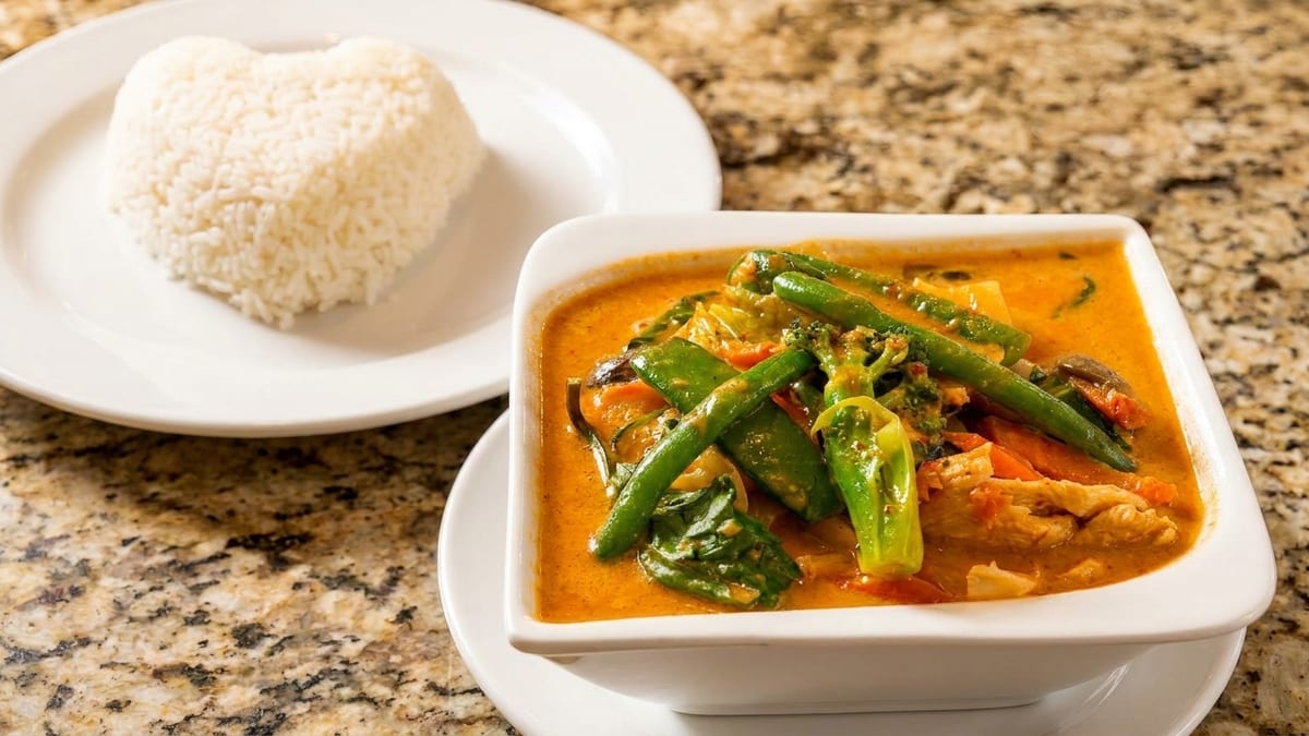 Red Curry With Jasmine Rice