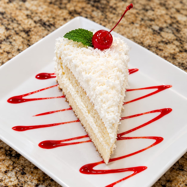 Homemade Coconut Cake.
