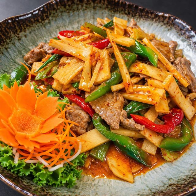 E6. (D) Spicy Bamboo Shoots.