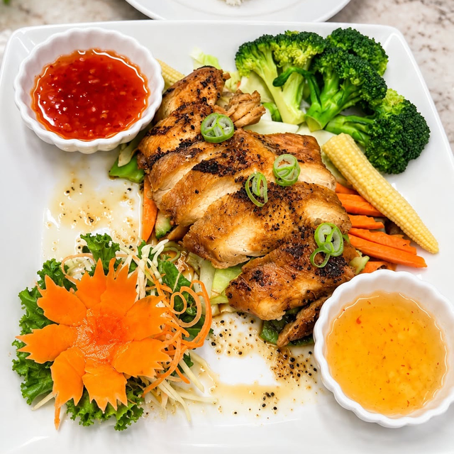 E14. (D) Thai Grilled Chicken.