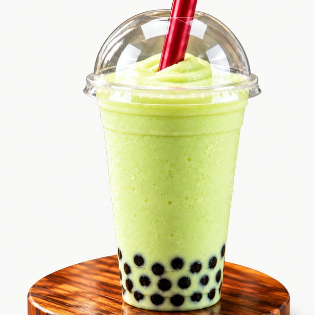 Honeydew Boba Tea.