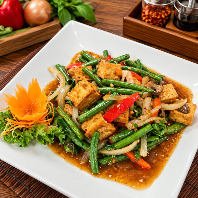 V6. (D) Spicy Tofu.