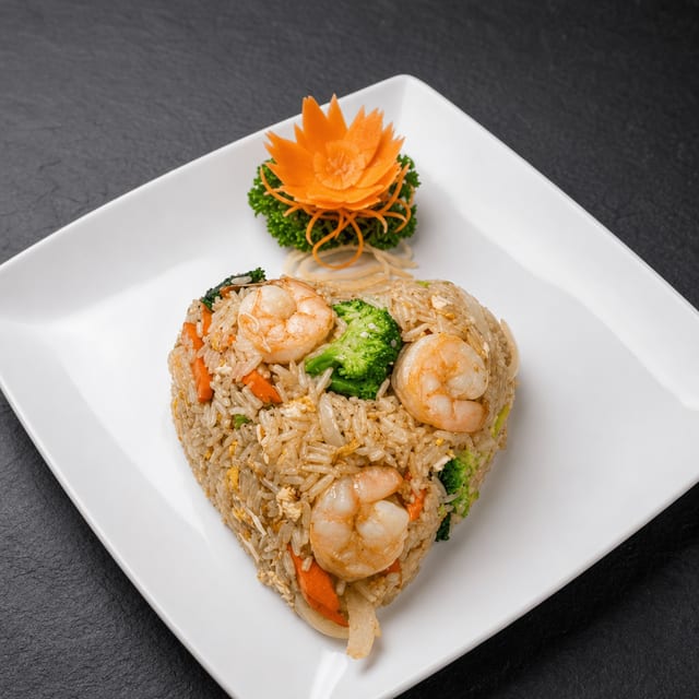 (L) Thai Garden Fried Rice.